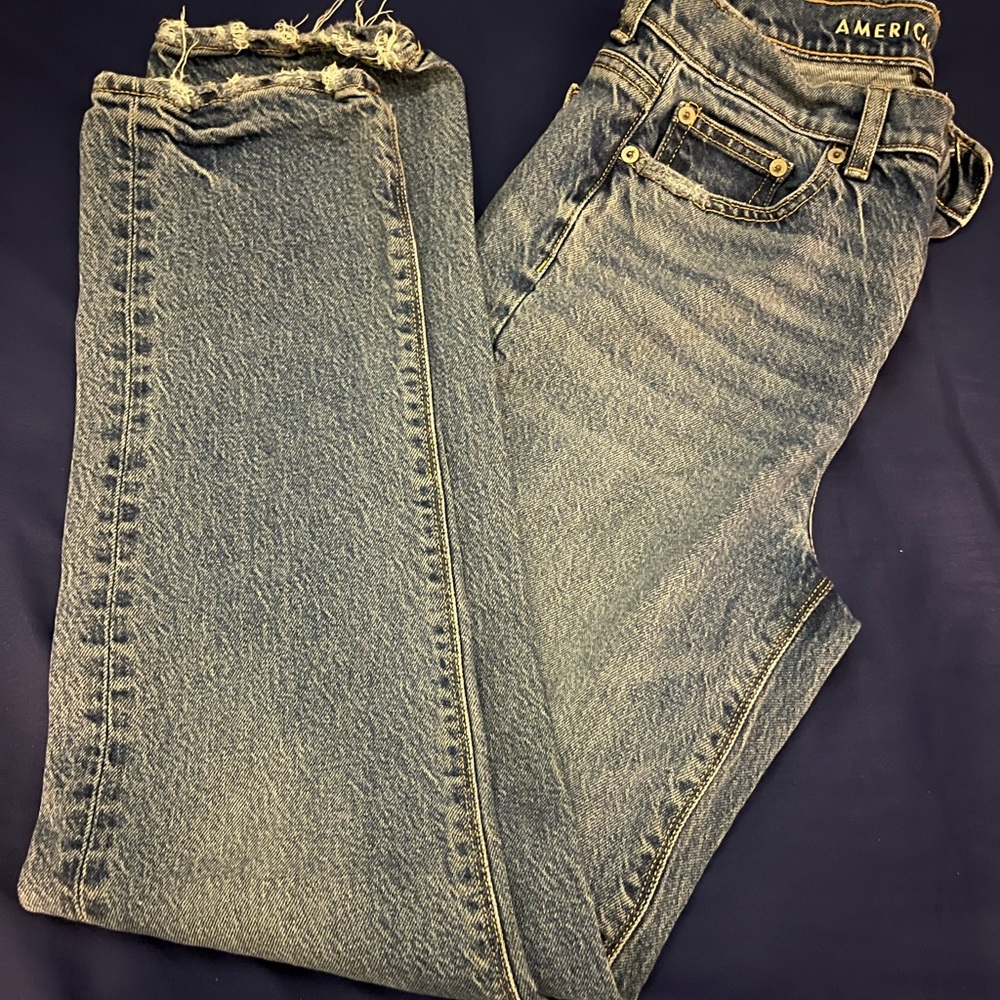 American Eagle Blue High-Rise Jeans